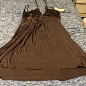 Brown sparkly Sky top